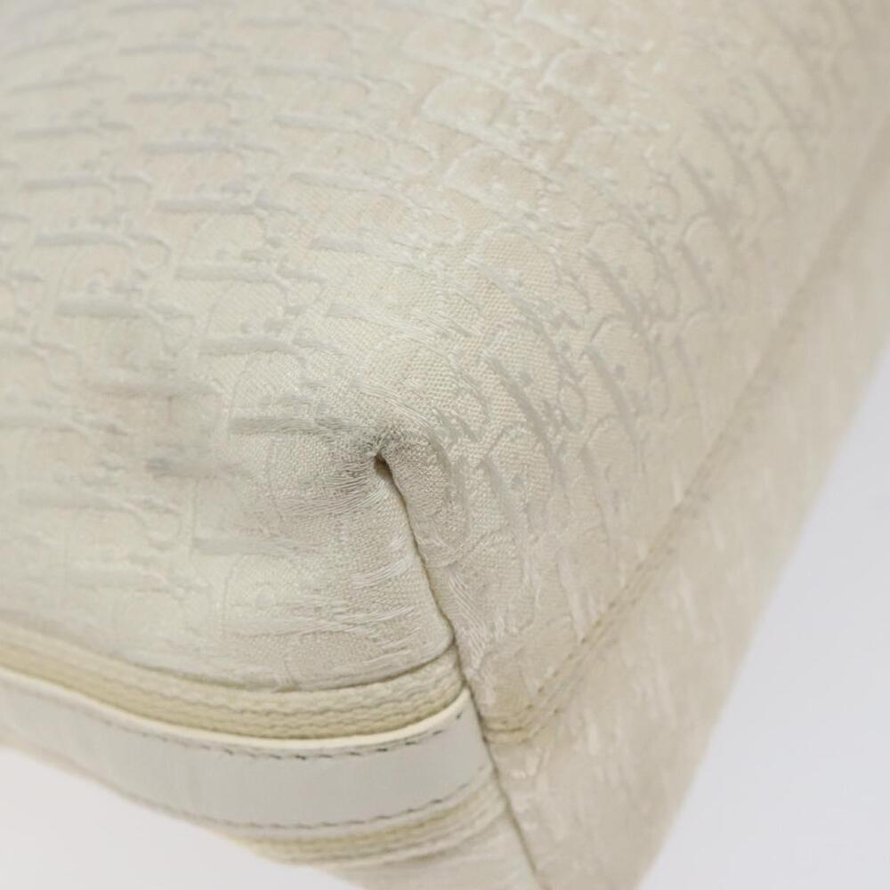 DIOR Trotter Canvas Shoulder Bag White Silver - Picture 15 of 16
